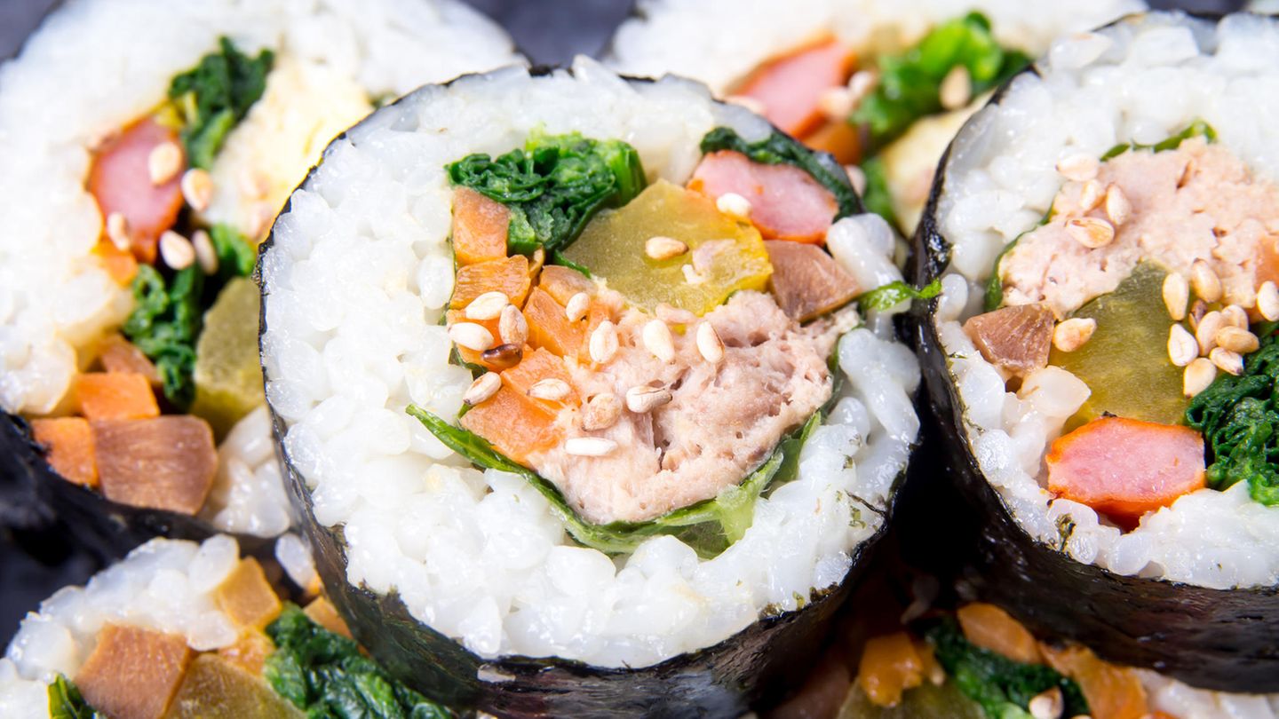 Sieht lecker aus und schmeckt auch so: Kimbab