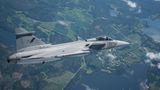Gripen E beim ersten "echten" Flug über Schweden.