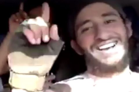 Fared Saal alias Abu Luqman al-Almani in einem Propagandavideo des sogenannten Islamischen Staates