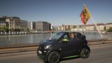 Der Smart Cabrio Electric Drive ist 2,70 Meter lang,...