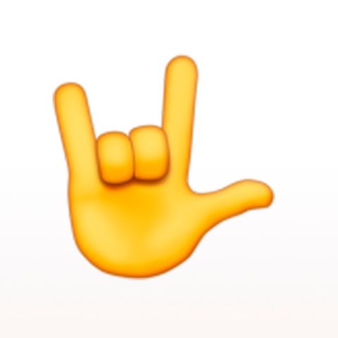 Das Emoji für I Love You