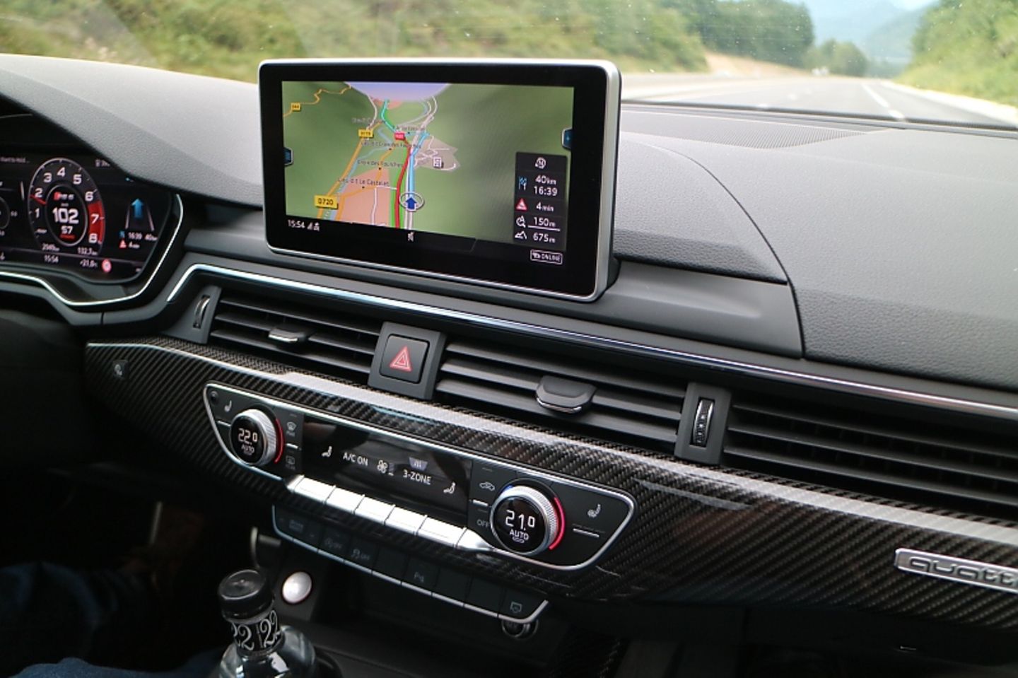 Das Navi im Audi RS 5 Coupe