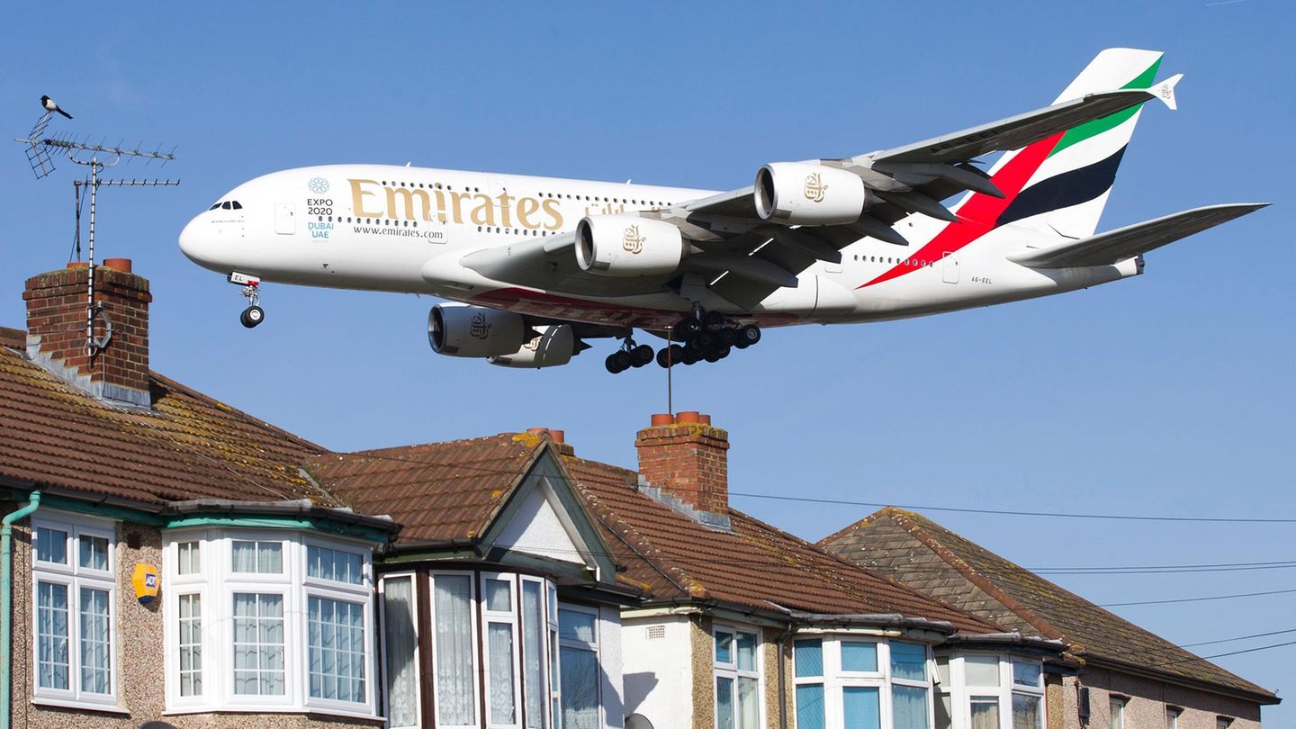 Airbus A380 von Emirates