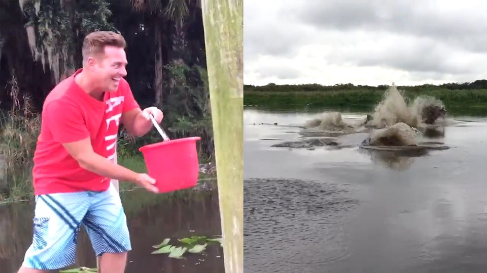 Ein Fluss "explodiert": Diese Aufnahmen sind ziemlich mysteriös - und strafbar Ein Fluss "explodiert": Diese Aufnahmen sind ziemlich mysteriös - und strafbar