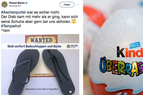 Gestohlene Pommes, Ü-Eier oder verlorene Flip Flops beim Versuch zu klauen