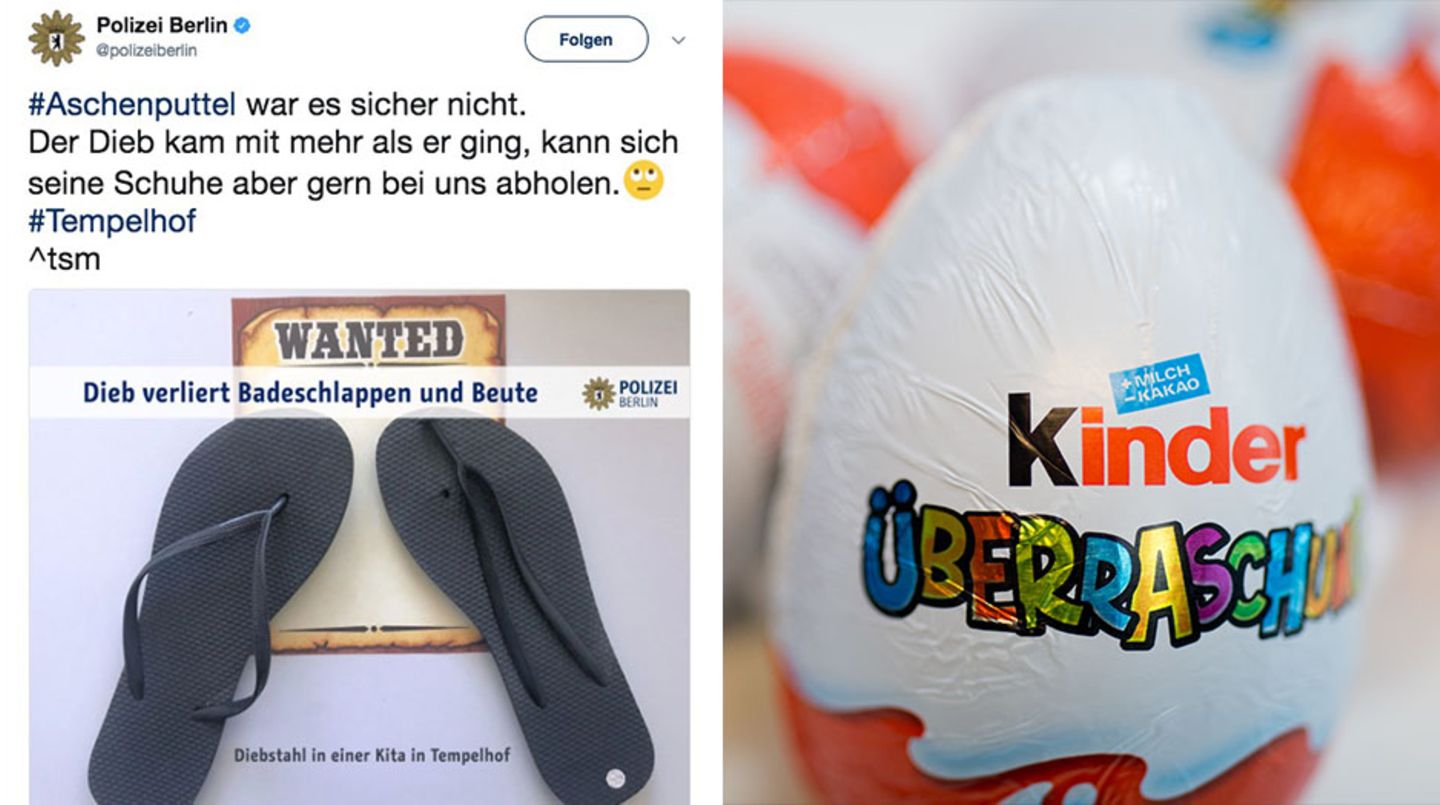Gestohlene Pommes, Ü-Eier oder verlorene Flip Flops beim Versuch zu klauen