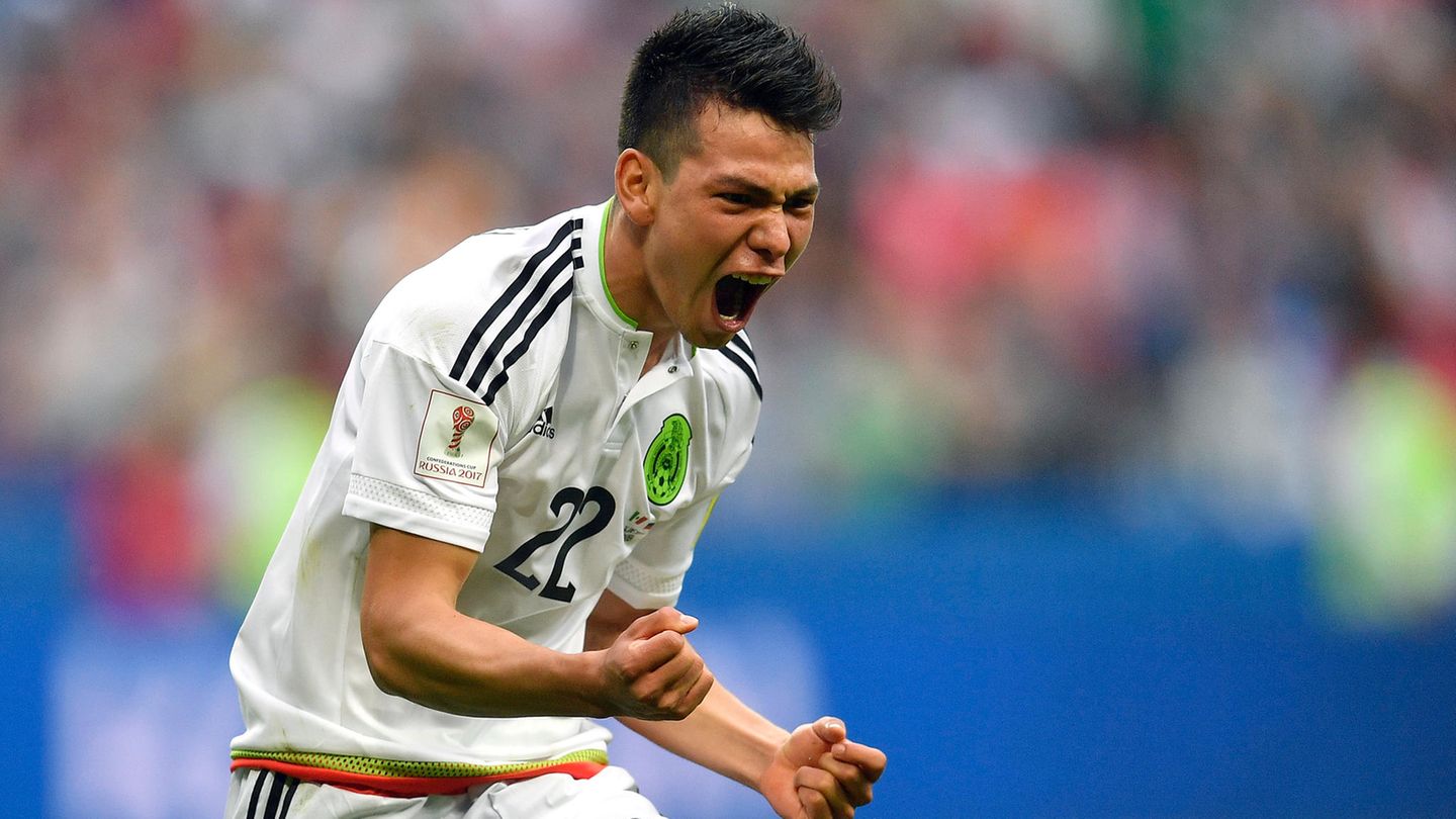 Confed Cup: Mexiko's Hirving Lozano feiert sein Tor