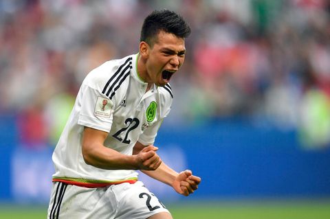Confed Cup: Mexiko's Hirving Lozano feiert sein Tor