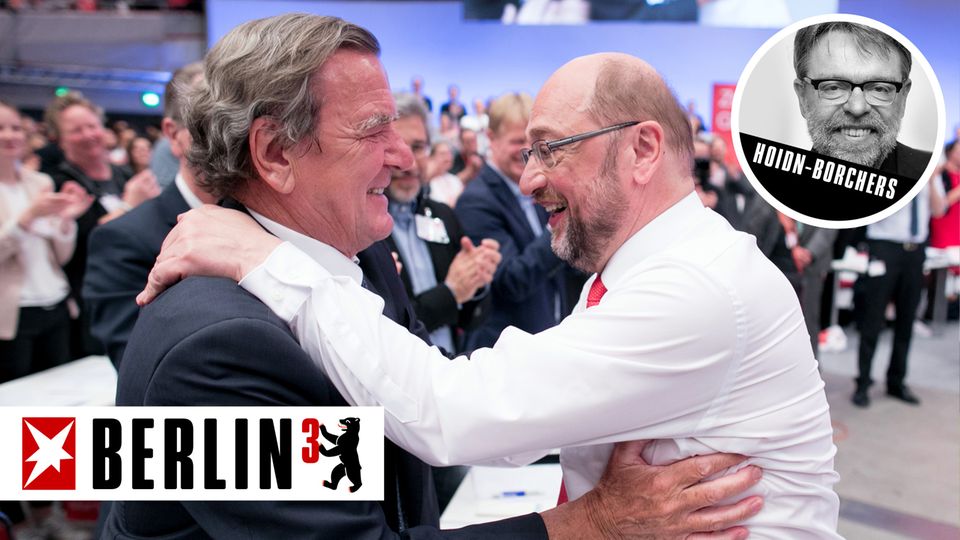 Martin Schulz und Gerhard Schröder