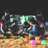 Kinder spielen nach dem Fastenbrechen bei einer öffentlichen Veranstaltung im Zentrum Aleppos