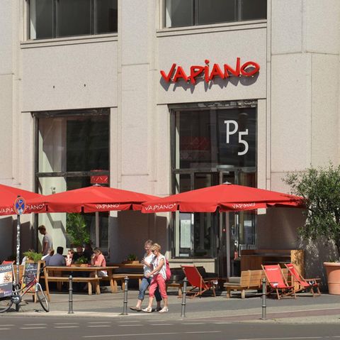 Ein Restaurant der Kette Vapiano am Potsdamer Platz in Berlin