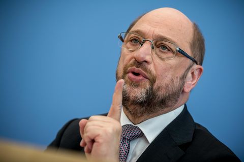 Ehe für alle: Martin Schulz während einer Pressekonferenz in Berlin