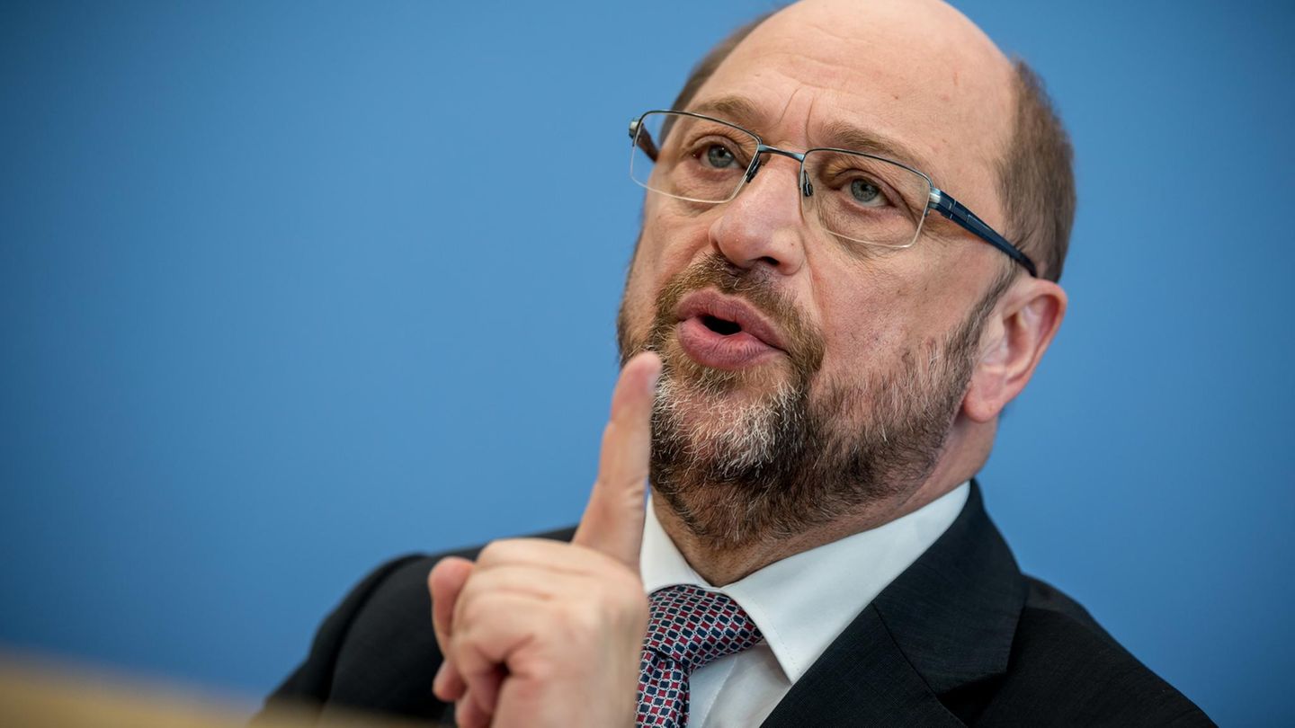 Ehe für alle: Martin Schulz während einer Pressekonferenz in Berlin