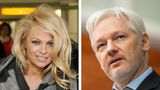 Pamela Anderson und Julian Assange