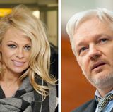 Pamela Anderson und Julian Assange