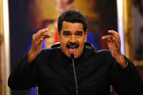 Präsident Maduro engagiert: Er will den Sozialismus in Venezuela notfalls mit Gewalt verteidigen