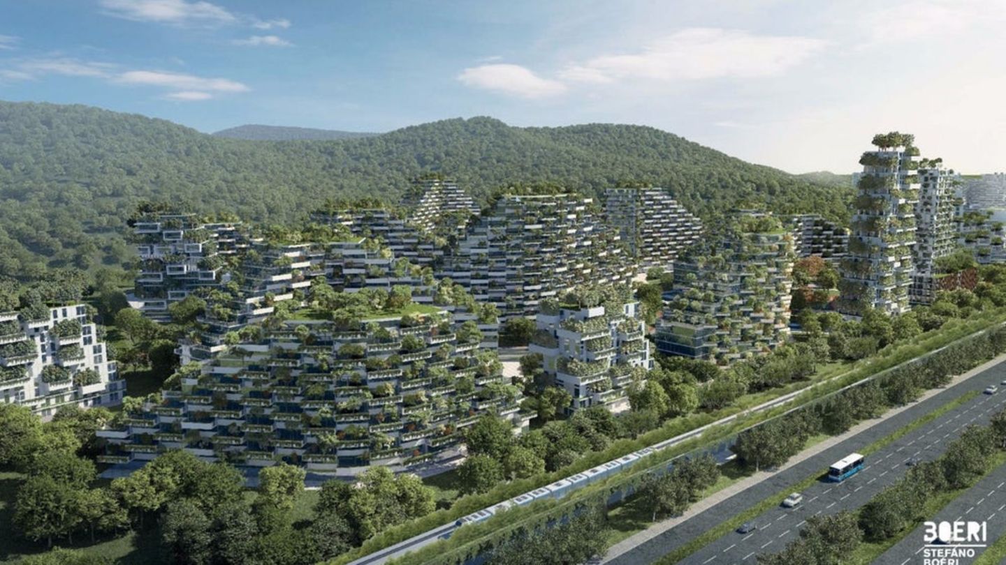 Für die unsichtbare Stadt wird neben der existierenden Autobahn ein Elektro-Highway eingerichtet.
