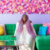 Amina Mucciolo in ihrem Wohnzimmer