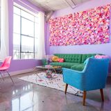 Wohnzimmer von Amina Mucciolo mit Ausblick