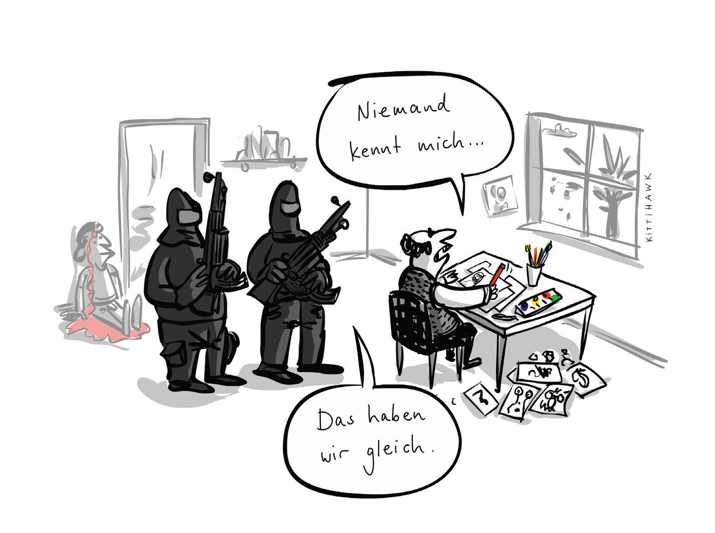 Cartoon-Buch: Achtung: Fiese Bilder