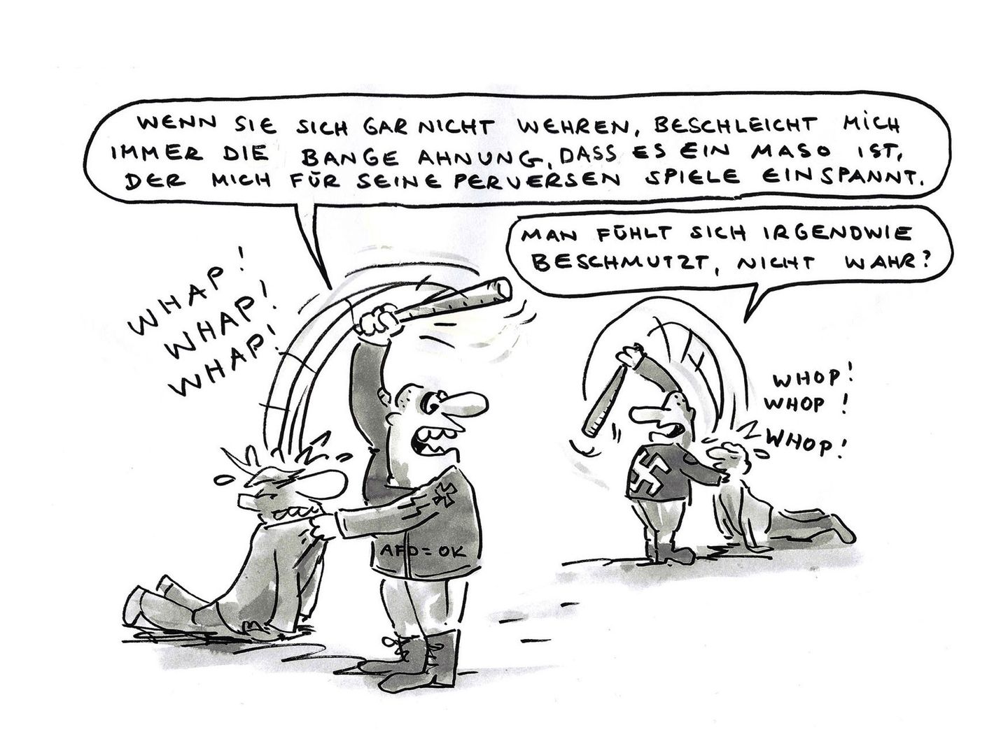 Cartoon-Buch: Achtung: Fiese Bilder