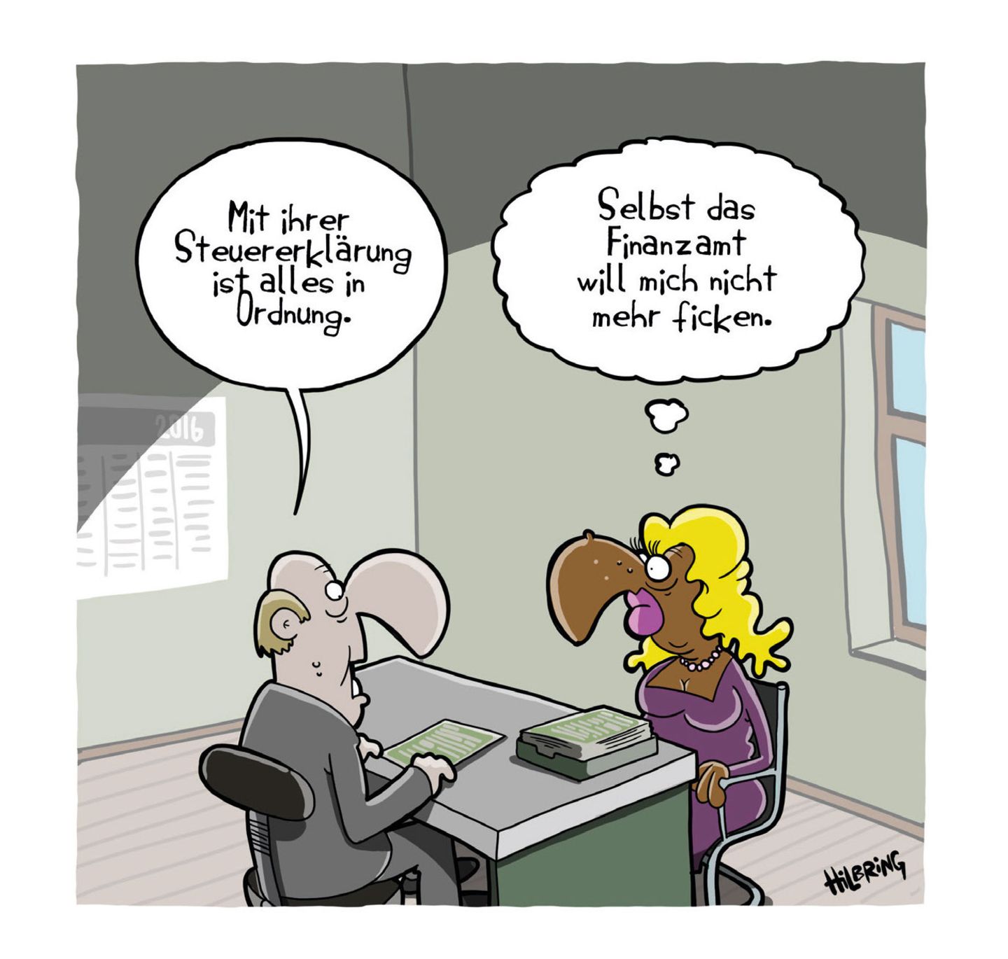 Cartoon-Buch: Achtung: Fiese Bilder