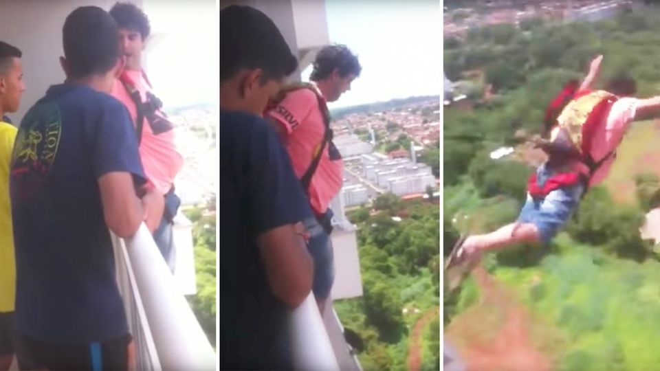Fallschirm Balkon Brasilien