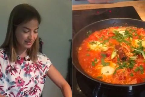 Die stern-Kochchallenge : Hier kocht unsere Genussredakteurin in 15 Minuten Shakshuka