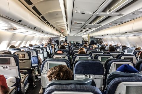 Bester Platz im Flieger