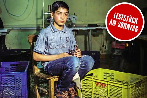 Nuri, 14, arbeitet schon seit vier Jahren. Er hat sich daran gewöhnt. So sehr, dass er sich selbst nicht mehr für ein Kind hält
