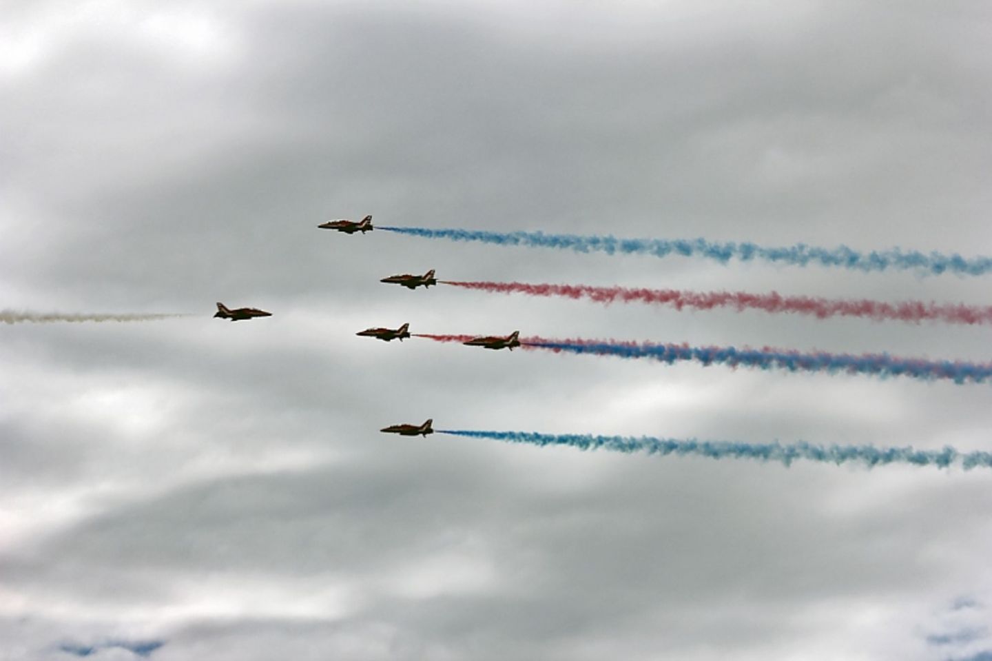 Die Red Arrows sorgten wieder für Nackenstarre bei den Zuschauern.