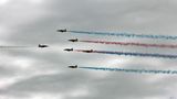 Die Red Arrows sorgten wieder für Nackenstarre bei den Zuschauern.