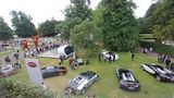 Wenn alle acht Bugattis auf ihrem Platz stehen (ein Chiron ist gerade auf der Strecke unterwegs), sind hier 9.404 PS zu sehen.