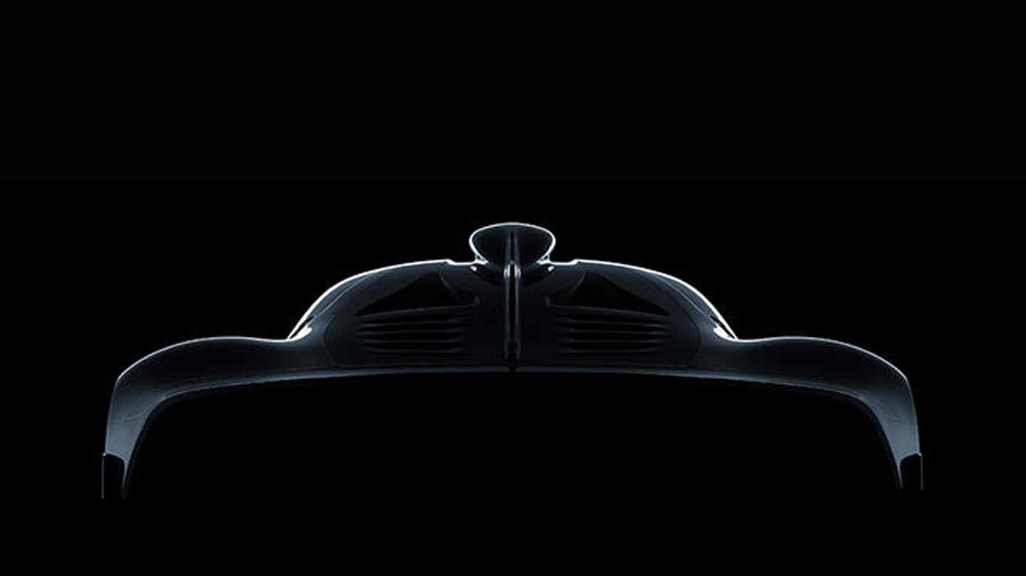 Mit Einzelheiten hält sich AMG noch zurück - das ist die offizielle Silhouette.