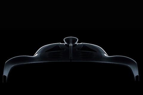 Mit Einzelheiten hält sich AMG noch zurück - das ist die offizielle Silhouette.