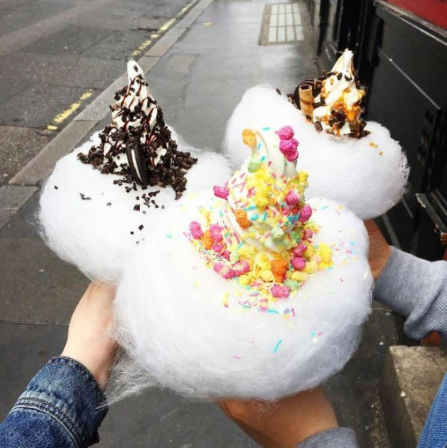 Zuckerwatte-Eis