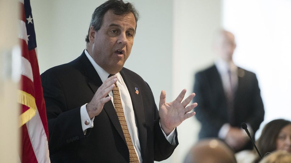 US-Gouverneur von New Jersey Chris Christie Chris Christie, US-Gouverneur von New Jersey