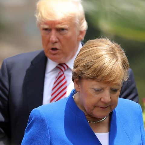 Angela Merkel und Donald Trump beim G7-Gipfel in Italien