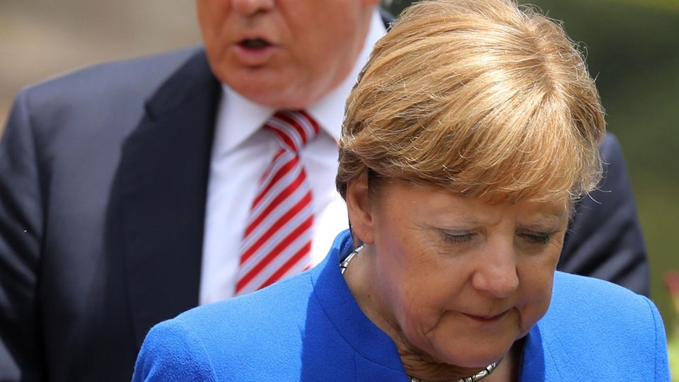 Angela Merkel und Donald Trump beim G7-Gipfel in Italien