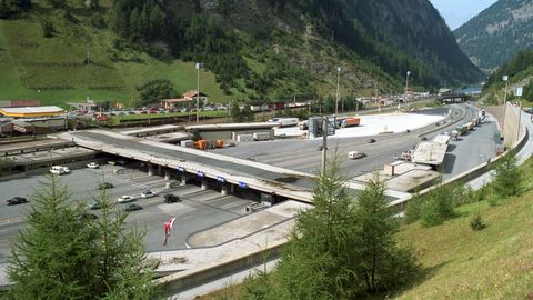 Die Zollstation am Brennerpass in Österreich