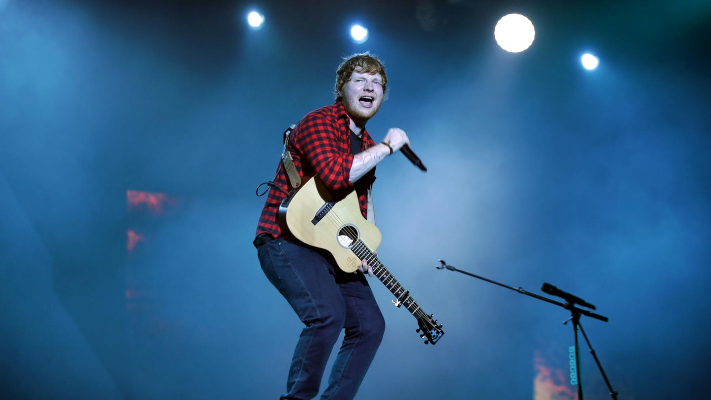 Ed Sheeran auf dem Glastonbury-Festival