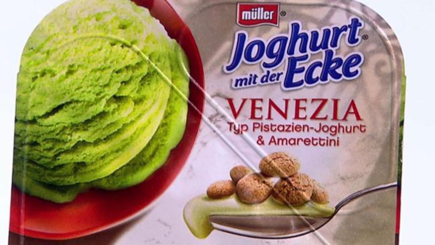 Pistazien-Joghurt? Von wegen. Hier sind nur Aromastoffe und Farbstoff drin.