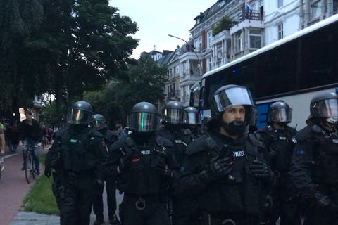 G20-Gipfel Hamburg: Der Polizei-Gipfel ist schon da