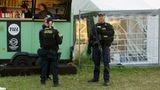 Polizei auf dem Roskilde Festival
