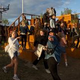 Feiernde in der "Dream City" Roskilde