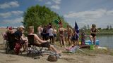 Besucher am Badesee Roskilde