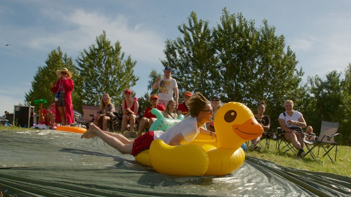 Wasserrutsche in der "Dream City"