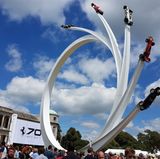 Ferrari feiert 70 Jahre an exponierter Stelle in Goodwood.