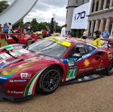 Ferrari darf nicht fehlen bei den Supersportwagen in Goodwood. Passend zum 70. Jubiläum wurde hier groß präsentiert. 