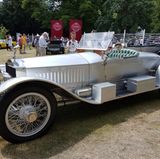 Rolls-Royce gehört zu Goodwood. Nur fünf Meilen vom Festival of Speed entfernt ist der Hersteller ansässig. Dieser Oldtimer ist eine Augenweide. 